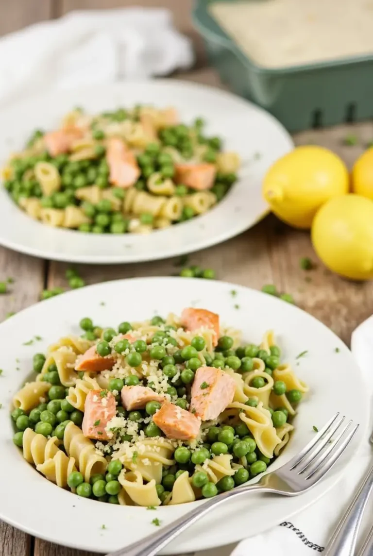 Pasta with Salmon and Peas